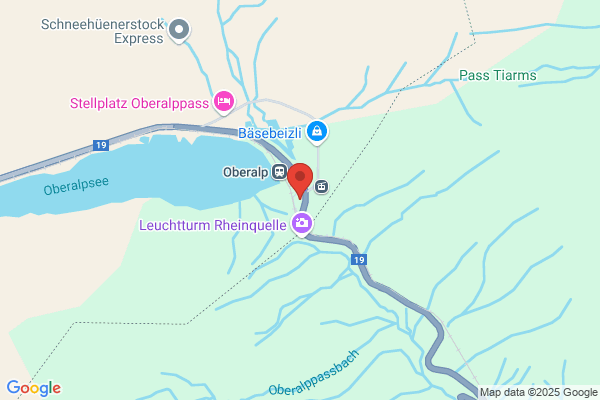 Gasthaus Piz Calmot Oberalppass (Westseite) Passhoehe