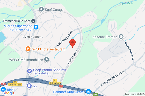 Avis Emmenbruecke und Shell Tankstelle