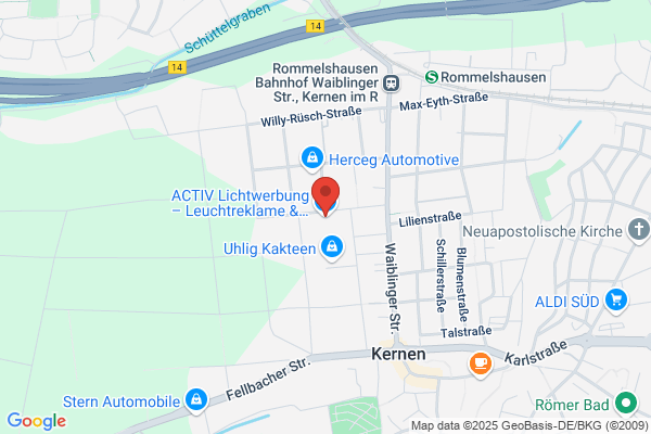 Ansatz Werbung + Beschriftung