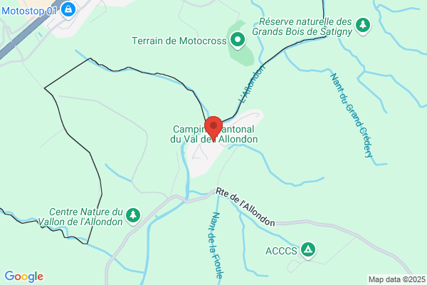Camping cantonal du Val de l'Allondon Les Granges