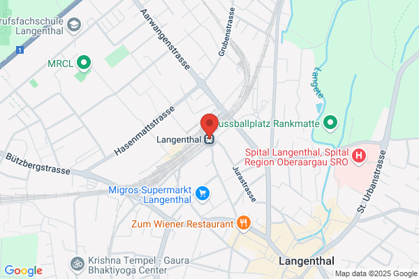 Bahnstation Langenthal Aare Seeland mobil
