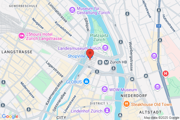 Einkaufszentrum Shop Ville Hauptbahnhof Zuerich